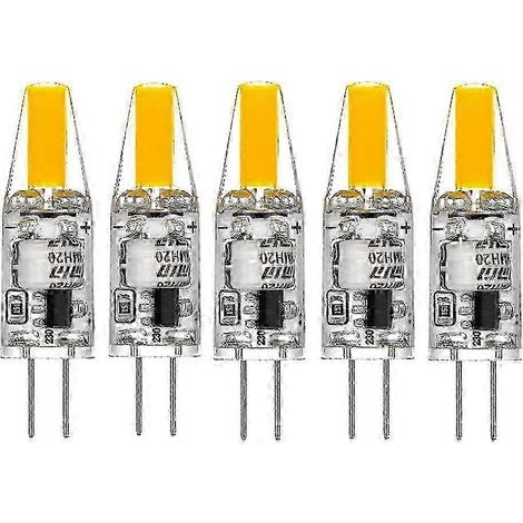 Ampoule LED G4, 220 V 3 W 2700 K blanc chaud, lot de 5, économie d'énergie 160 lm 20 000 heures (1/5)