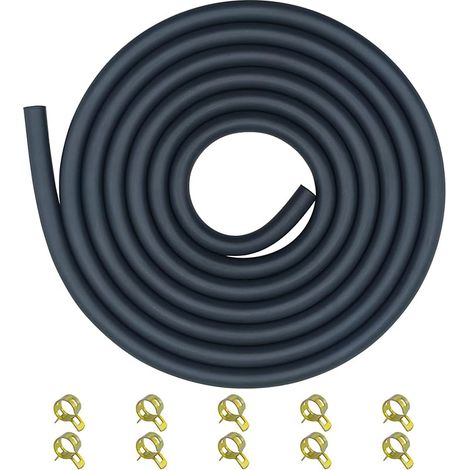 5mm Kit Durite Essence 3/16" avec 10 Colliers pour Mini Moto Karting ATV Moteurs 196cc 212cc 5.5HP 6.5HP 8HP 13HP Groupes Électrogènes Tondeuse 2m