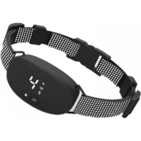 Collier anti-aboiements pour chiens, collier automatique avec 7 niveaux de sensibilité, niveau de vibration 0-8, mode choc et son, IP67 étanche et rechargeable noir (1/4)