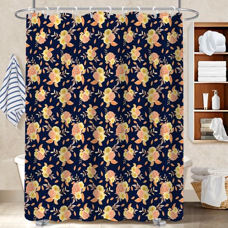 Rideau polyester pour douche 180x180 Étanche cache baignoire pour les fêtes de fin d’année (1/5)