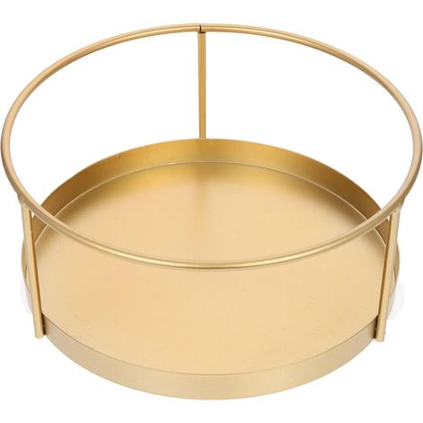 Étagère cosmétique monocouche en fer, organisateur de bureau pour maquillage et articles de toilette (1/5)