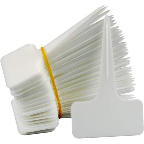 100 Pcs Épais en Plastique Marqueurs Plant Étiquettes Noir T Type Jardin Plant Étiquettes Étanche (1/3)