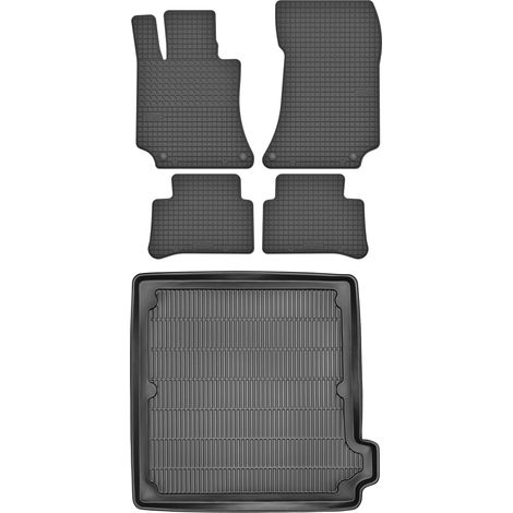 Baule MAX-MAT 911220 + Tappetini MOTOHOBBY 160701 - Mercedes Classe E IV S212 Station Wagon dal 2009-2016, vano piedi anteriore MS - Installati (1/5)