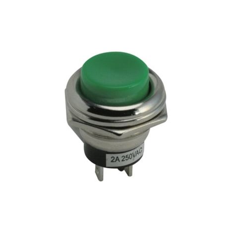 Drucktaster AUS-(EIN) Offen Standby 2A/250Vac GRÜN (1/2)