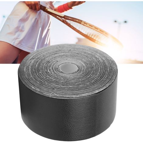 Ruban de protection élargi pour tête de raquette de tennis, squash - 5m, noir, équipement sportif