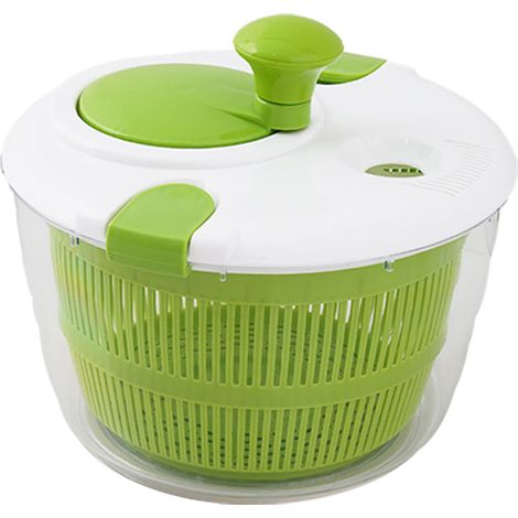 Centrifugadora de ensalada, 5 L, sin BPA, recipiente transparente, para verduras y frutas. (1/5)