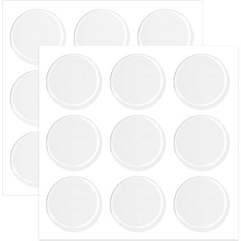 [JAMAIS UTILISÉ] 18 pièces 30 8mm Pare-Chocs en Verre Pare-Chocs de Meubles en Silicone Pare-Chocs d'armoire Transparents Pare-Chocs de Porte d'armoire Auto-adhésif (1/4)
