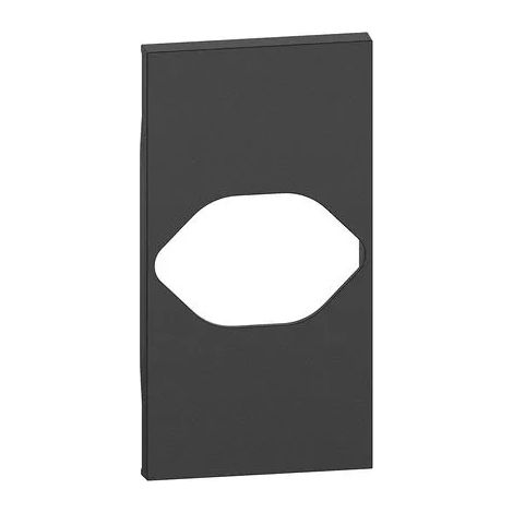 Cover per presa Svizzera nera living now KG64