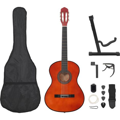 Teenpull – 12.-tlg. Klassische Gitarre Set für Anfänger 4/4 39" (1/5)