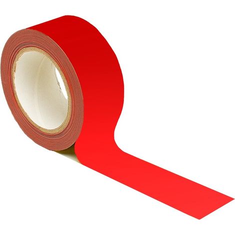 PROVOST - Ruban adhésif de signalisation au sol rouge - Lot de 2 rouleaux de 33 m (5 cm)