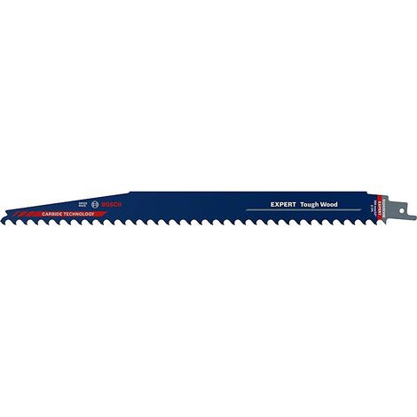 Bosch – Lame de scie sabre 300mm pour bois dur et humide – Denture 3mm – Carbure – 2608900406