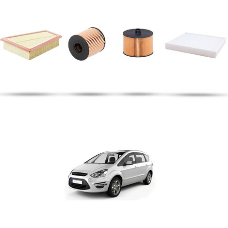 Kit tagliando 4 filtri compatibile con Ford S-Max 2.0 Tdci 103kw dal 2006 (1/5)