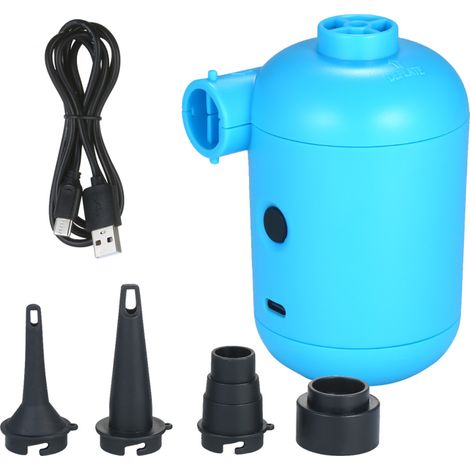 Bomba de aire eléctrica USB portátil para colchones de aire, barcos, sofás y coches (12V)