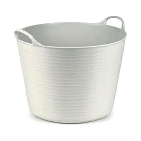 Cubo Capazo Espuerta 42 L. Blanco PVD