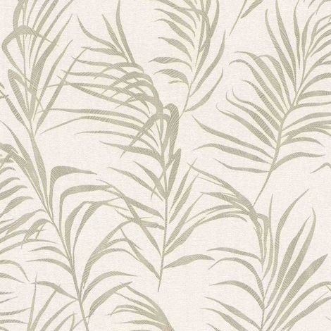 Rasch Vliestapete 560862 BARBARA home Collection III farn creme beige, 10,05 x 0,53 m Wandtapete (1/4)