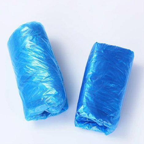 Manchons de Protection Bras Jetables - 100 Pièces - Manches Plastiques Bleues pour Hygiène et Sécurité (1/5)