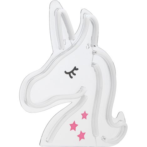 Lampe néon LED avec port USB, enseigne murale créative, décoration néon, lumière rose et blanche, décoration de chambre (1/5)