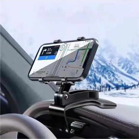 Supporto per telefono da auto per bocchetta dell'aria, supporto multifunzionale per quadro strumenti, supporto per specchietto retrovisore, supporto per navigatore, supporto per bocchetta dell'aria (1/5)