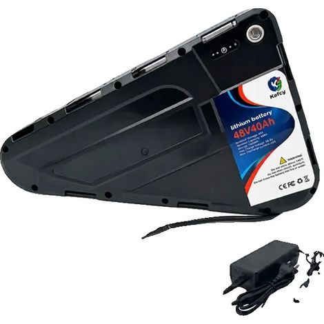 Batería de litio, capacidad de 20000 mAh, apta para bicicletas eléctricas, 48 ​​V, conector en T, 30 Ah. (1/2)