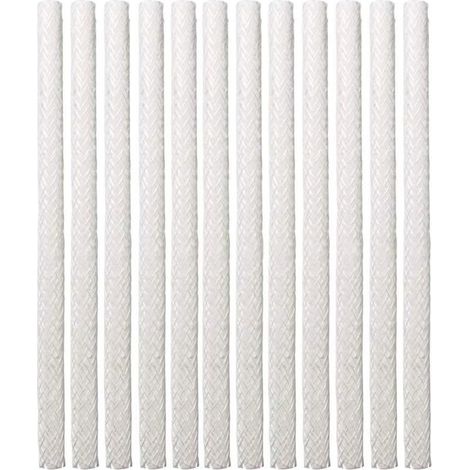 12PCS noyau d'huile, fibre de verre Tiki Wick torche de remplacement en fibre de verre Tiki pour extérieur Tiki patio éclairage lampe de jardin (1/5)