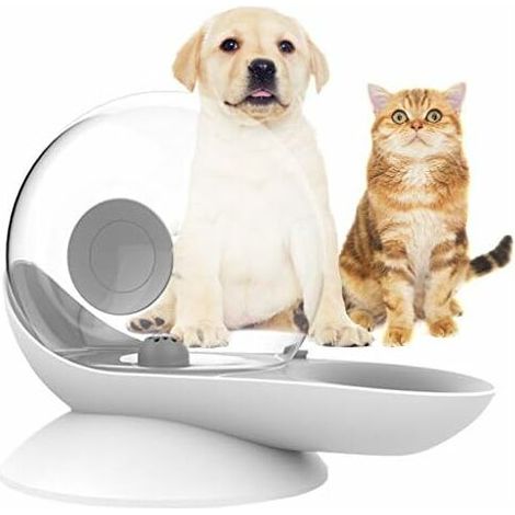 Dog Water Dispenser, Cat Gravity Drinker, Snail Shape, Automatic Cat Water Fountain, Dog Water Bowl Dispenser - Easy to See Water Level (1/5)