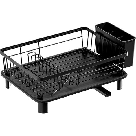 Égouttoir de cuisine LOLLANDA, étagère de rangement compacte pour plan de travail, égouttoir à couverts en acier inoxydable (1/5)