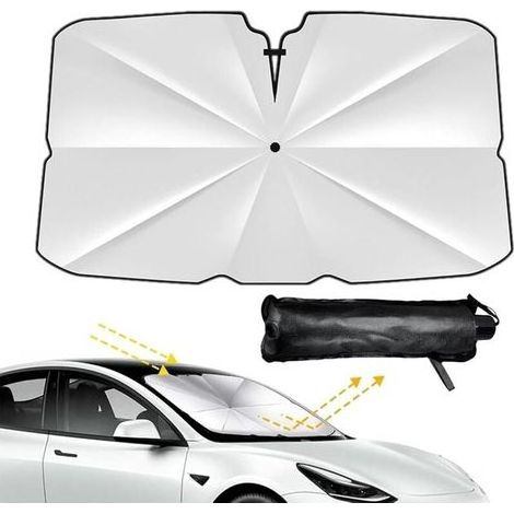 Parasole per parabrezza, auto, Protezione UV, Isolamento termico Ripiegabile, Compatibile con la maggior parte delle automobili e SUV (1/5)