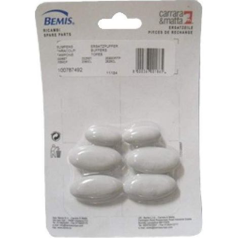 Paracolpi di ricambio per coprivaso wc atlantico 6 pz 100787492 Carrara e Matta (1/2)