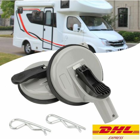 Lot de 2 supports de store / auvent en aluminium pour camping-car et caravane (1/5)