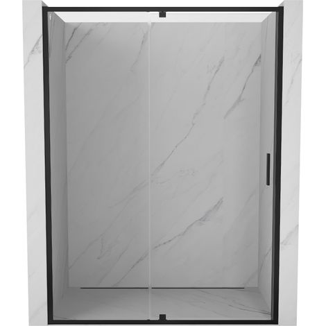 Mexen Exo Duschabtrennung, schwenkbar, 130 cm, transparent, schwarz - 819-130-000-70-00 (1/5)