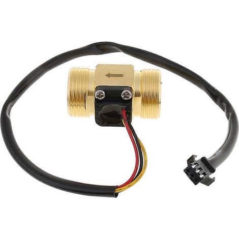 Capteur de débit multifonctionnel G3/4" DN20 à effet Hall en cuivre pour liquide, détecteur de débit d'eau. (1/5)