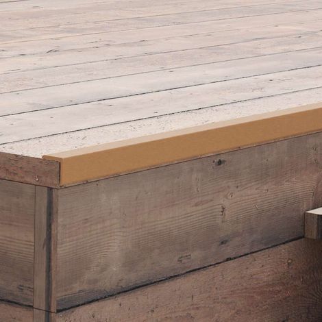 vidaXL Profili Angolari per Bordi 5 pz in WPC 170 cm Color Teak