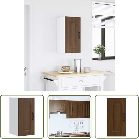 vidaXL Küchen-Hängeschrank Kalmar Braun Eichen-Optik Holzwerkstoff (1/5)