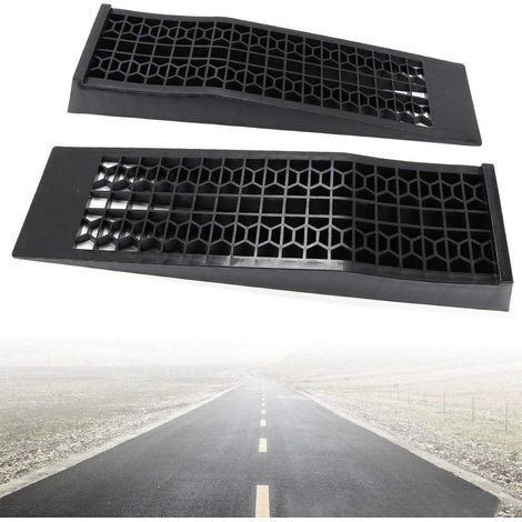 Rampas de carga de plástico de alta resistencia, antideslizantes, 2 unidades, 3000 kg, rampas de carga (1/4)
