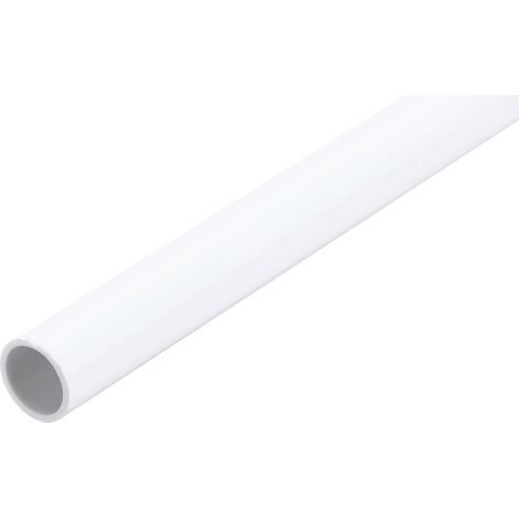 Tube PVC Rigide Rond 9mm ID 11mm OD 30 cm de Long Haute Résistance pour Tuyau d'Eau, Aquarium, Réservoir à Poissons, Serre de Jardin, Blanc (1/5)