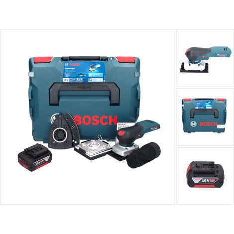 Bosch GSS 18V-13 Levigatrice orbitale a batteria 18 V + 1x batteria ricaricabile 5,0 Ah + L-BOXX - senza caricabatterie