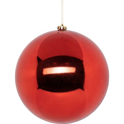 Adorno rojo Christmas Colorama de plástico reciclado D25cm - Atmosphera créateur d'intérieur