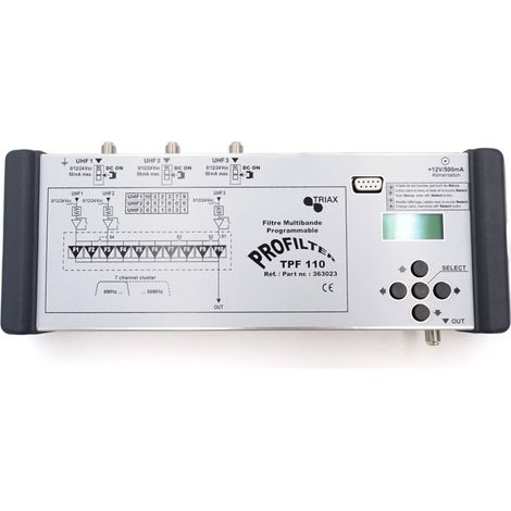 Filtro pasivo sintonizado triaxial TPF-110 UHF/UHF/UHF (1/2)