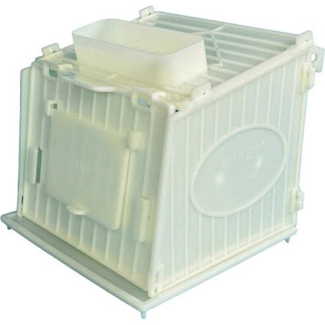 Cage à oiseaux, nichoir, cage à perroquet, blanc, en plastique de haute qualité, nid amovible pour oiseaux de compagnie (1/5)