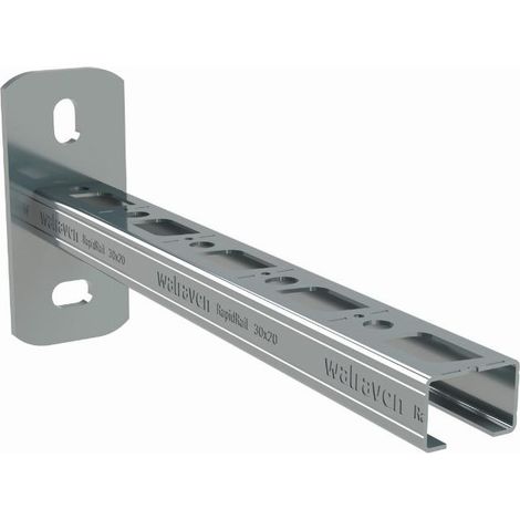 Walraven – Console murale RapidRail 30x20 EZ 150mm – Pour montage ajustable avec écrou RapidRail® Hammerfix – 66032015