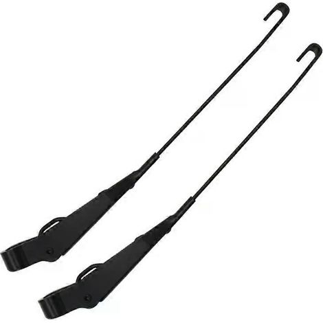 2 bras d'essuie-glace avant pour Land Rover Defender 90/110 (conduite à droite) 1987-2006, noir, accessoires automobiles (1/5)