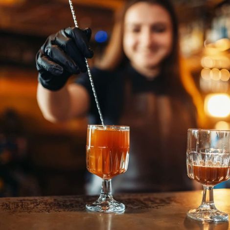4 Pièces Cuillère à Cocktail en Acier Inoxydable Cuillères à Mélanger Longue Spirale Manche Cuillères à Gin pour Martinis Café Bar (1/5)