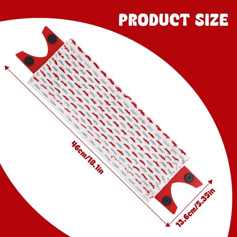 Kit di ricarica per mocio in microfibra da 3 pezzi compatibile con Vileda Ultramax/UltraMax Plus/Easy Wring UltraMax, facile da installare, per tutti i pavimenti macchiati (1/4)