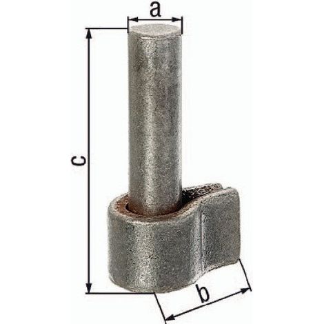 Gond à visser sur support 13x24mm acier galvanisé à chaud GAH (Par 10)