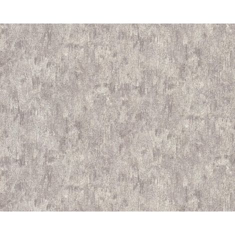 Struktur Tapete EDEM 410ST14 heißgeprägte Vliestapete leicht strukturiert in Spachteloptik und metallischen Akzenten grau grau-beige silber anthrazit 10,65 m2