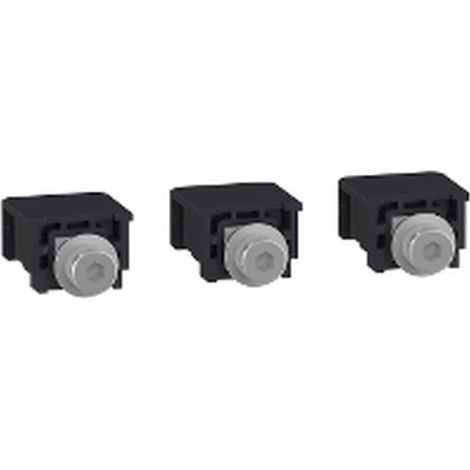 Kompakte 3-polige Schraubklemmen 15–160 A, 3er-Set, mit M6-Gewinde und 8 mm Wandstärke