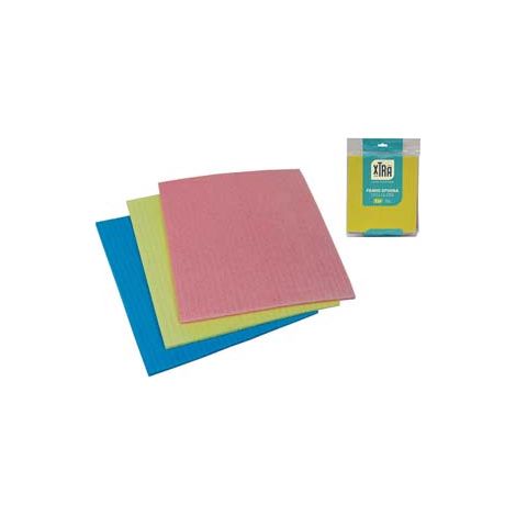 PANNO SPUGNA CELLULOSA- - cm.20x18x0,4 - 10 blister XTRA