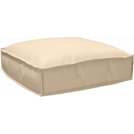 Kissen Beige 50 x 50 x 12 cm Oxford-Stoff vidaXL (1/5)