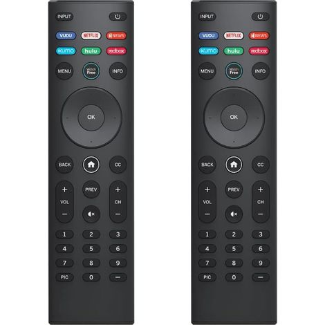 Telecomando sostitutivo da 2 pezzi per Vizio Smart TV, compatibile con tutti i televisori Vizio serie D, serie M, serie V, serie P, SmartCast HD 4K VIZIO.