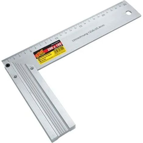 regla de ángulo modeco mn-83-026 aluminio base resistente